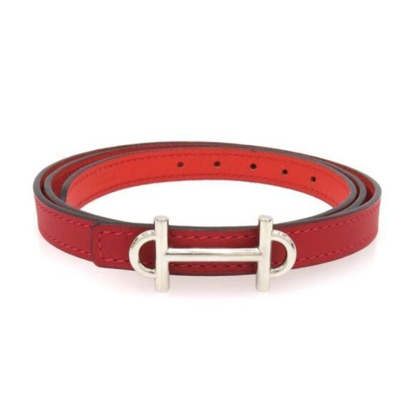 Hermes Red Size 85 Belt